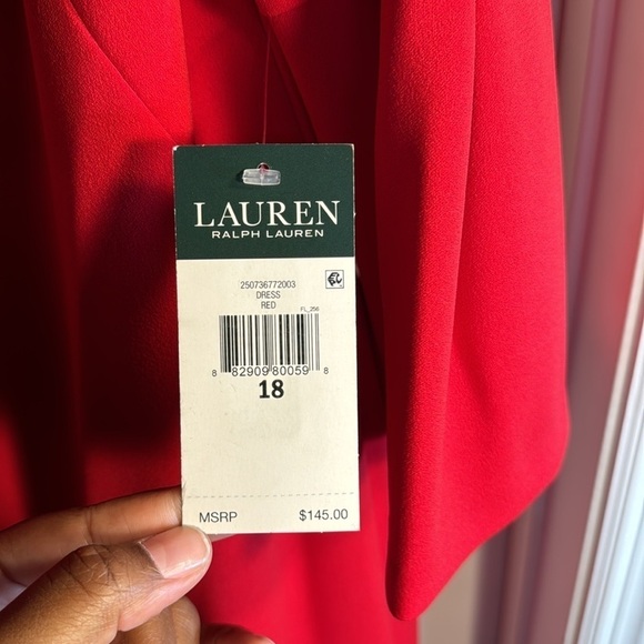 Lauren by Ralph Lauren Flutter Sleeve Dress - Picture 3 of 6